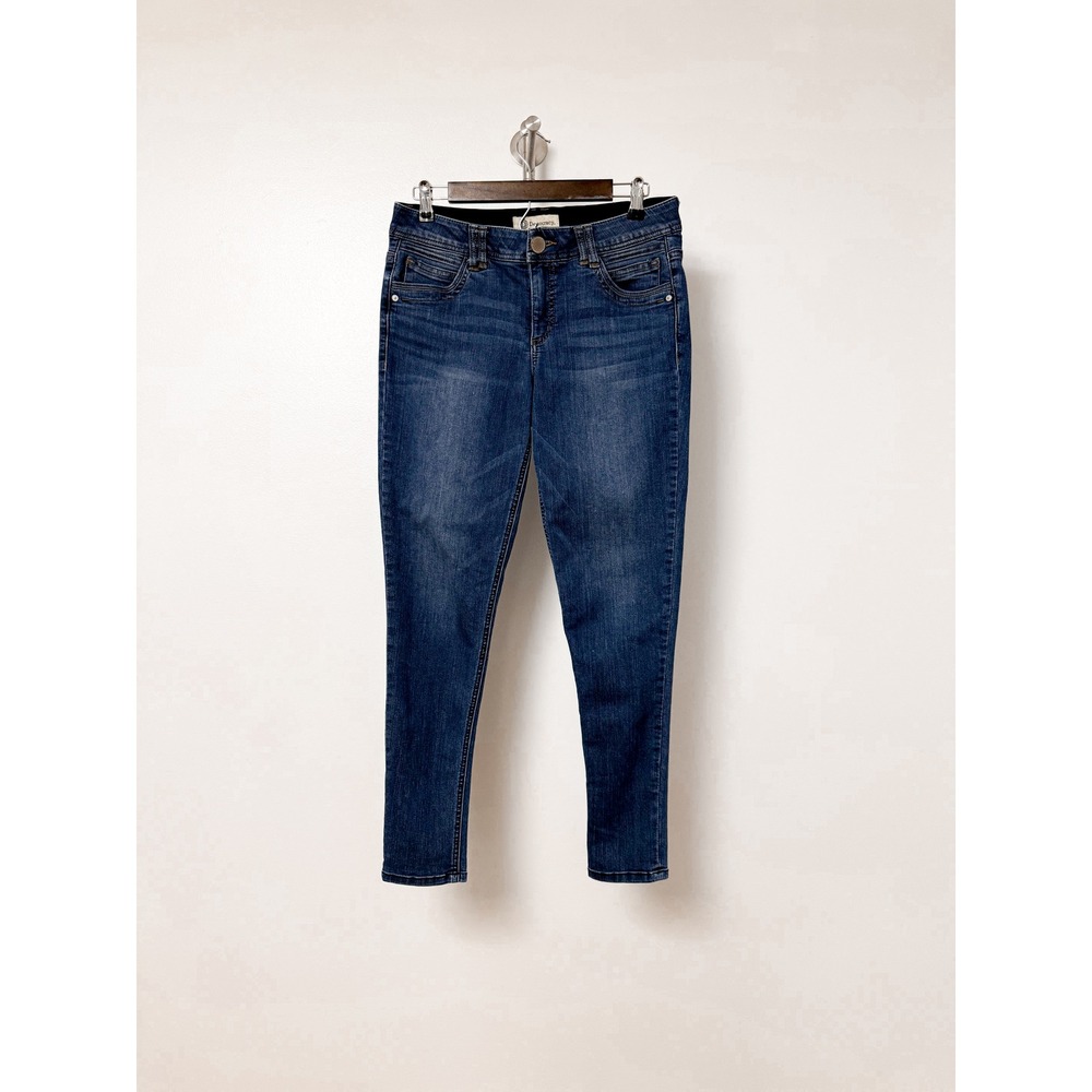 Democracy "AB" Technology Winter Medium Wash Skinny Denim Blue Jeans Size 8